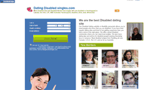 Desktop Screenshot of datingdisabledsingles.com